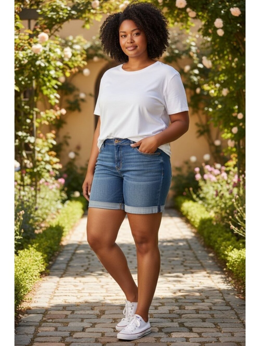 Kut From The Kloth Katy Boyfriend Shorts Women’s Size 16 Denim Cuffed